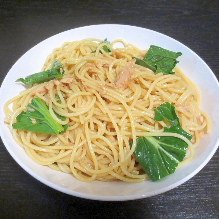 和風♪ツナと小松菜の冷製パスタ